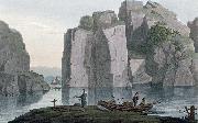John William Edy View of Crystal Rocks France oil painting artist